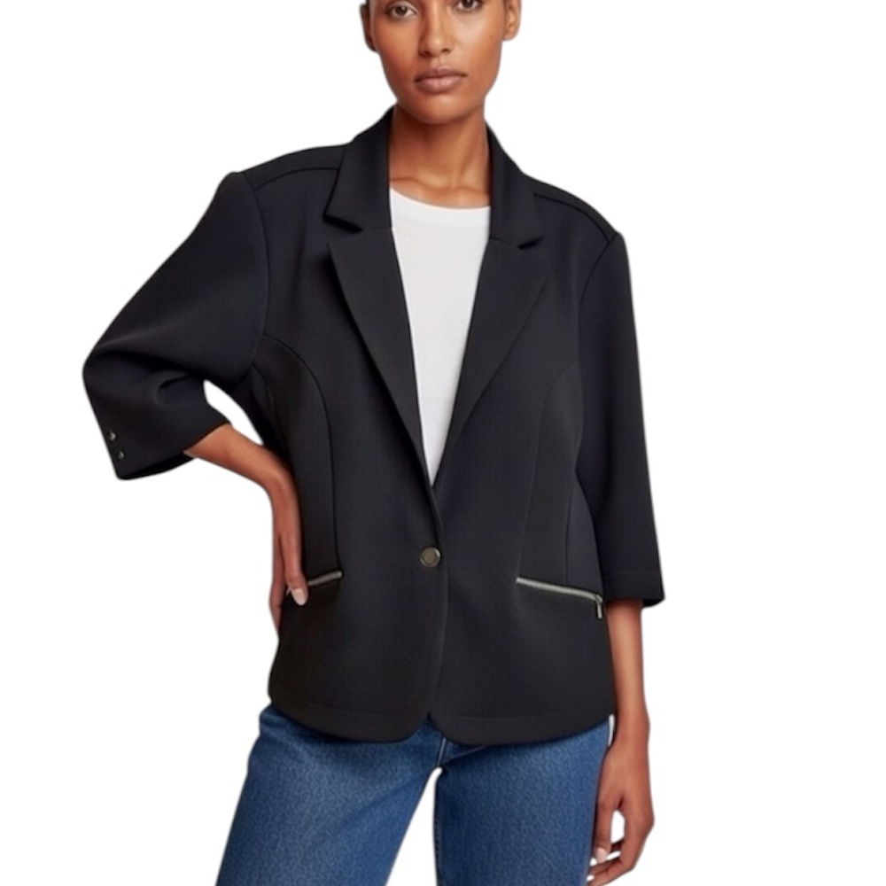 REITMANS Jersey Knit Black Blazer